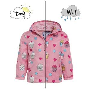 Holly & Beau color changing raincoat NWOT